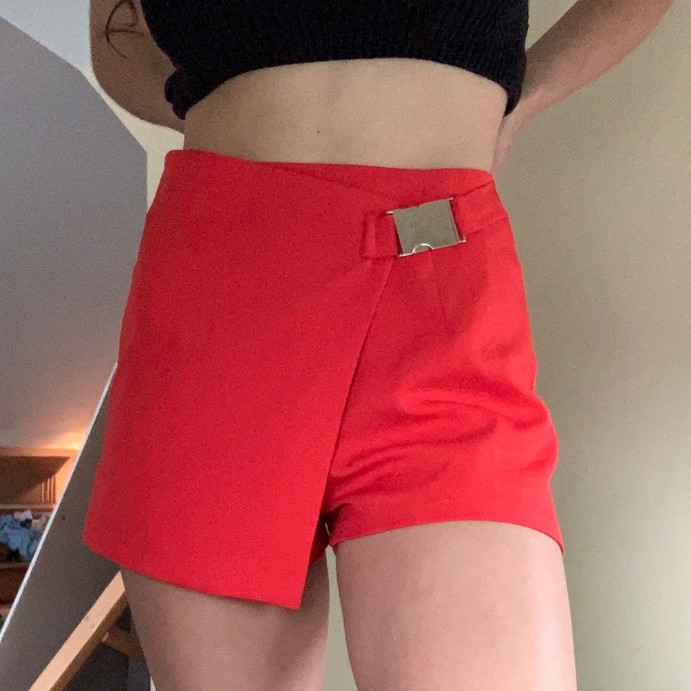 Missguided Skort with Silver Buckle Detail